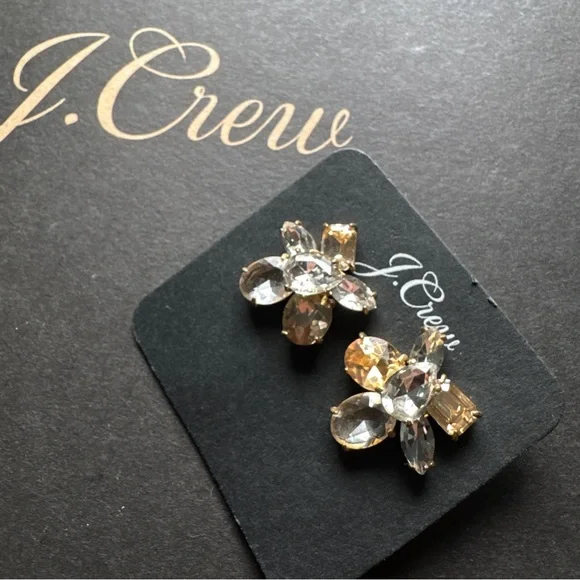 J. Crew Crystal stud earrings